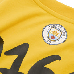 Manchester City 2025 FIFA Club World Cup Hoops T-Shirt Discount - Yellow 