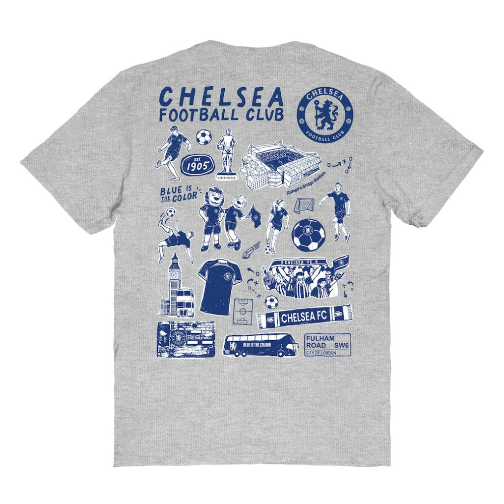 Chelsea Vive La Fete Women's Impressions Artwork T-Shirt Discount - Heather Gray 