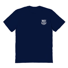 Barcelona Vive La Fete Women's Impressions Artwork T-Shirt on sale - Navy 