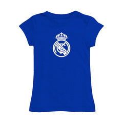 Real Madrid Vive La Fete Girls Toddler Color Badge Fitted T-Shirt Discount - Royal 