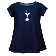 Tottenham Hotspur Vive La Fete Girls Youth Color Badge A-Line Top Sale - Navy 
