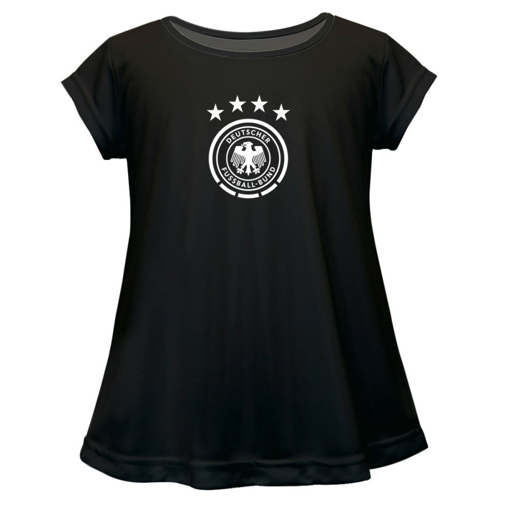Germany National Team Vive La Fete Girls Toddler Color Badge A-Line Top for sale - Black 