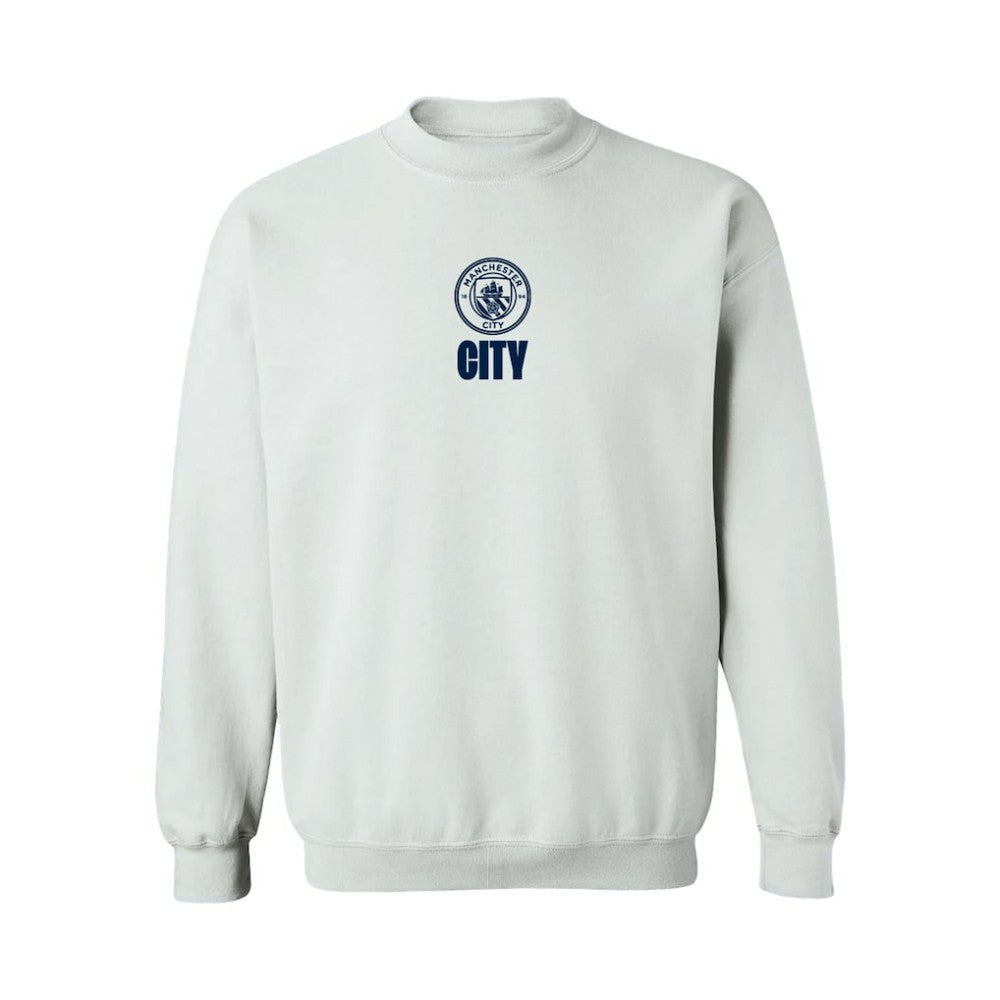 Manchester City Vive La Fete Women's Color Badge Pullover Sweatshirt Discount - White 