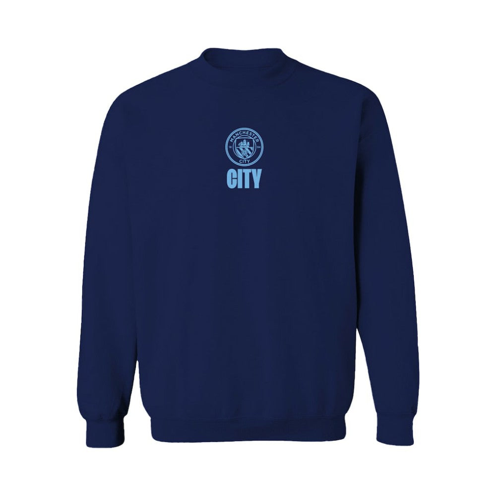 Manchester City Vive La Fete Women's Color Badge Pullover Sweatshirt Discount - Navy 