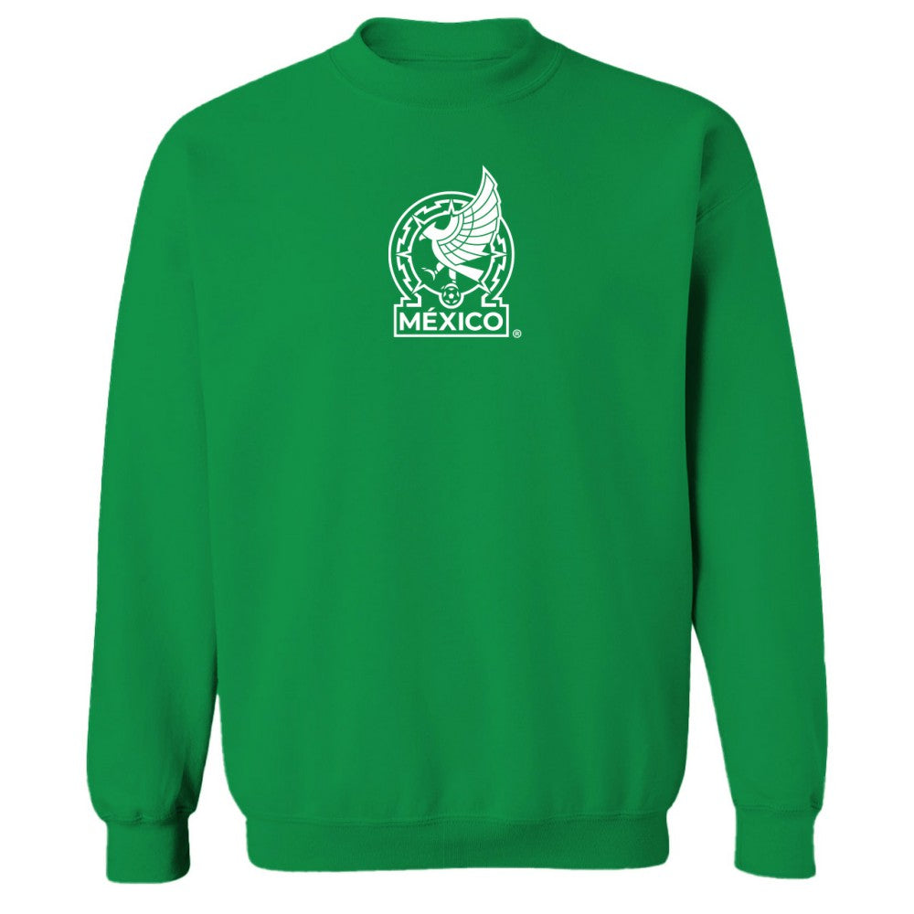Mexico National Team Vive La Fete Women's Color Badge Pullover Sweatshirt for sale - Green 