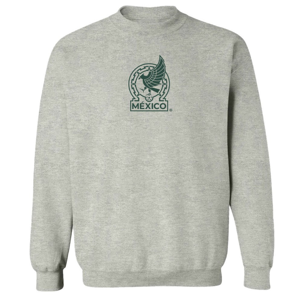 Mexico National Team Vive La Fete Women's Color Badge Pullover Sweatshirt for sale - Heather Gray 