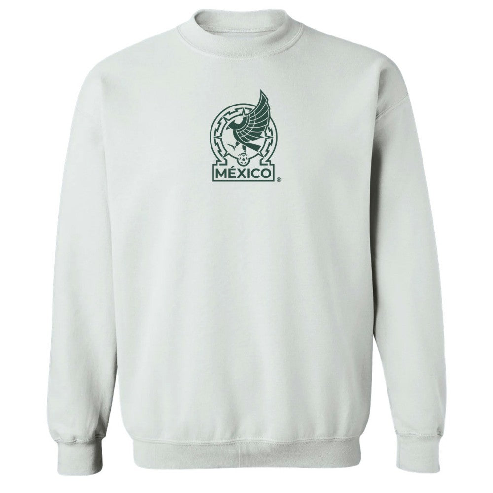 Mexico National Team Vive La Fete Women's Color Badge Pullover Sweatshirt for sale - White 