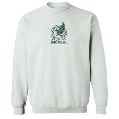 Mexico National Team Vive La Fete Women's Color Badge Pullover Sweatshirt for sale - White 