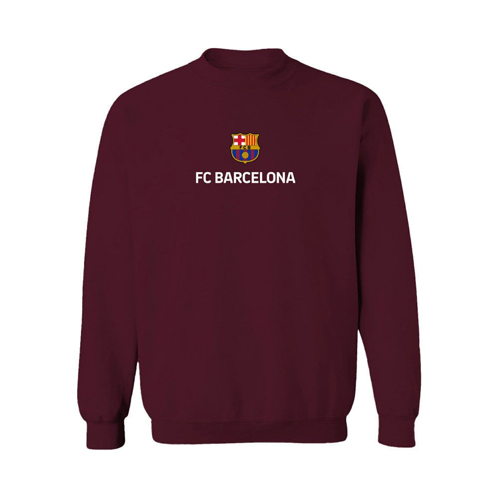 Barcelona Vive La Fete Women's Color Badge Pullover Sweatshirt on sale - Maroon 