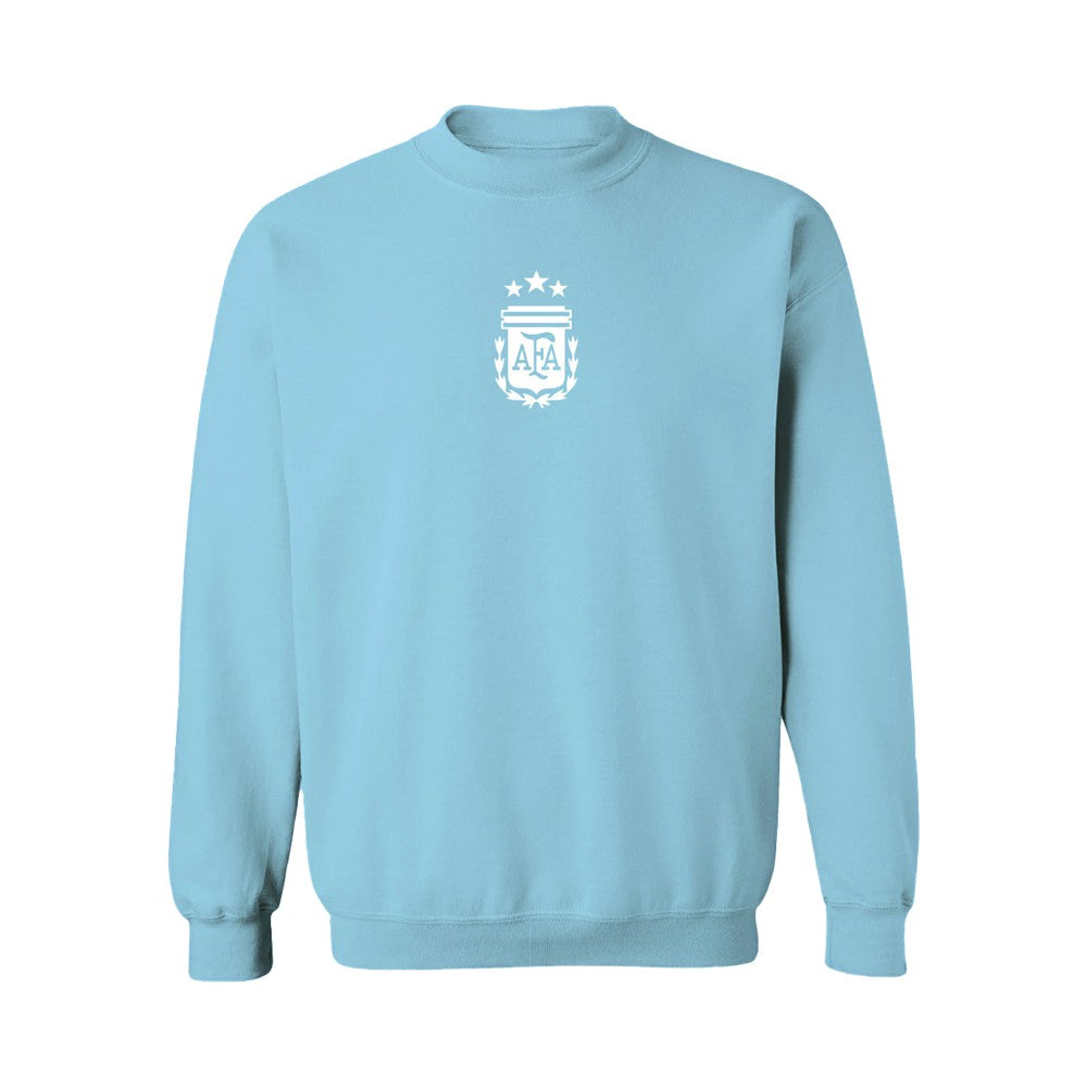 Argentina National Team Vive La Fete Women's Color Badge Pullover Sweatshirt for sale - Light Blue 