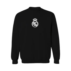 Real Madrid Vive La Fete Women's Color Badge Pullover Sweatshirt Discount - Black 