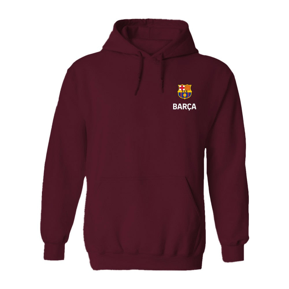 Barcelona Vive La Fete Women's Color Badge Pullover Hoodie on sale - Maroon 