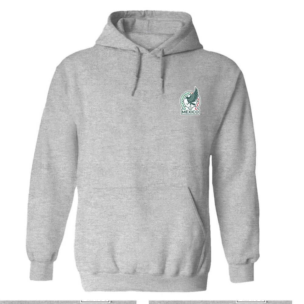 Mexico National Team Vive La Fete Women's Color Badge Pullover Hoodie for sale - Heather Gray 