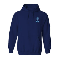 Manchester City Vive La Fete Women's Color Badge Pullover Hoodie Discount - Navy 