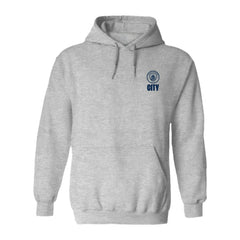 Manchester City Vive La Fete Women's Color Badge Pullover Hoodie Discount - Heather Gray 