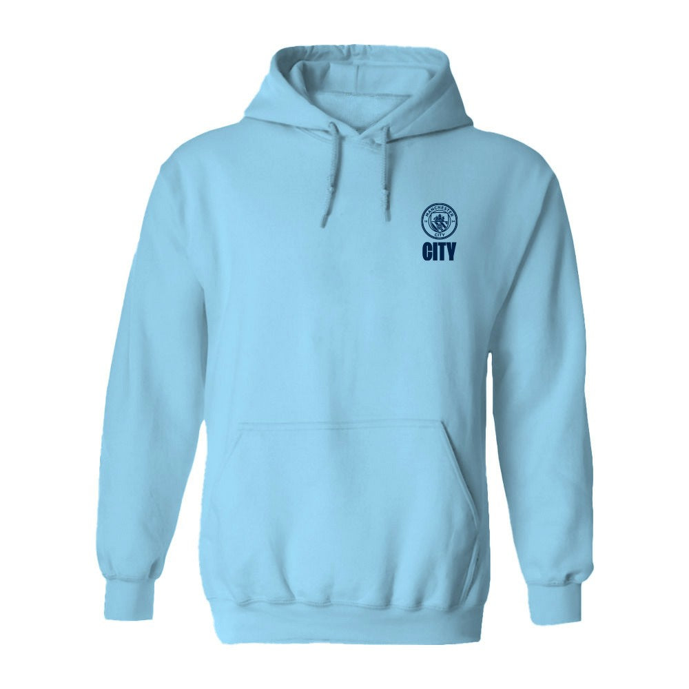 Manchester City Vive La Fete Women's Color Badge Pullover Hoodie Discount - Light Blue 