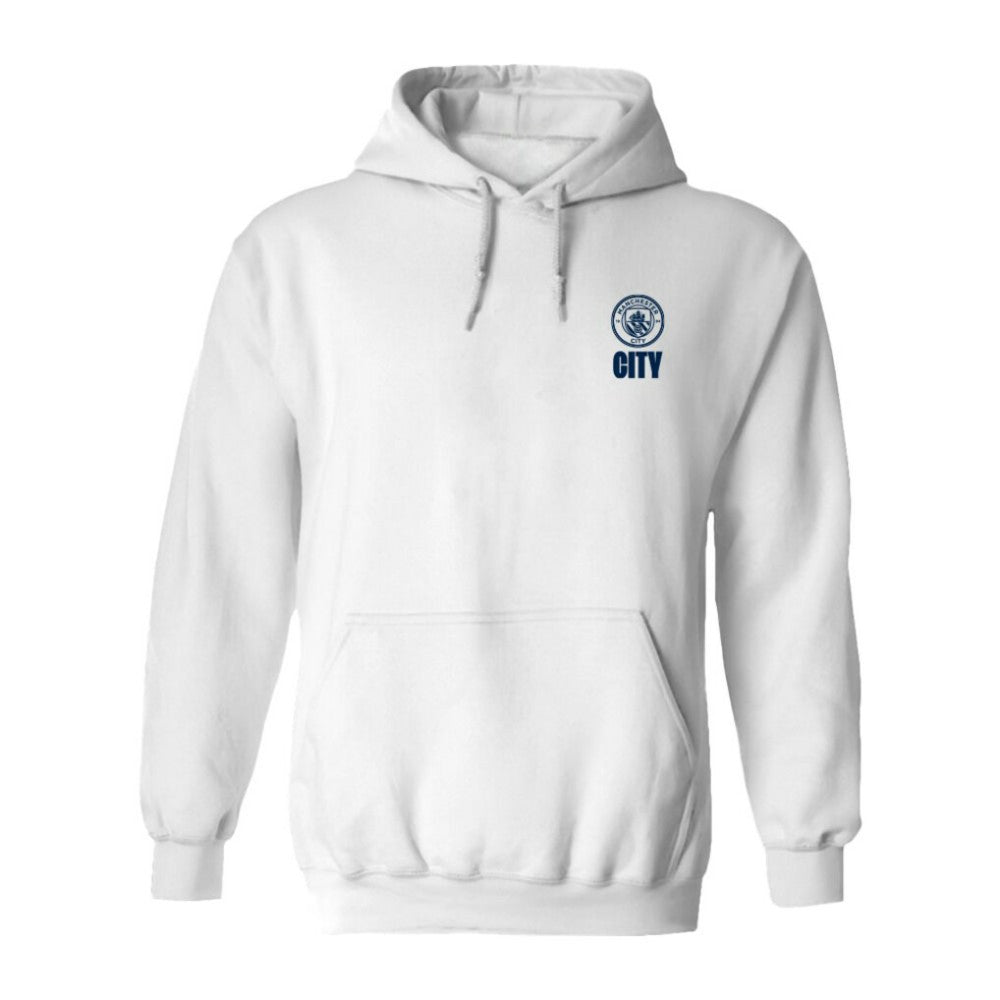 Manchester City Vive La Fete Women's Color Badge Pullover Hoodie Discount - White 