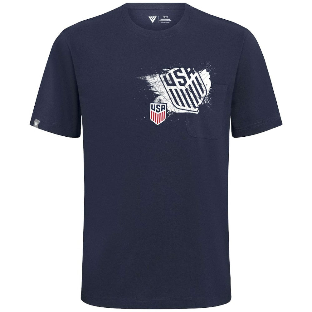 USMNT Levelwear Focal Blasted T-Shirt on sale - Navy 