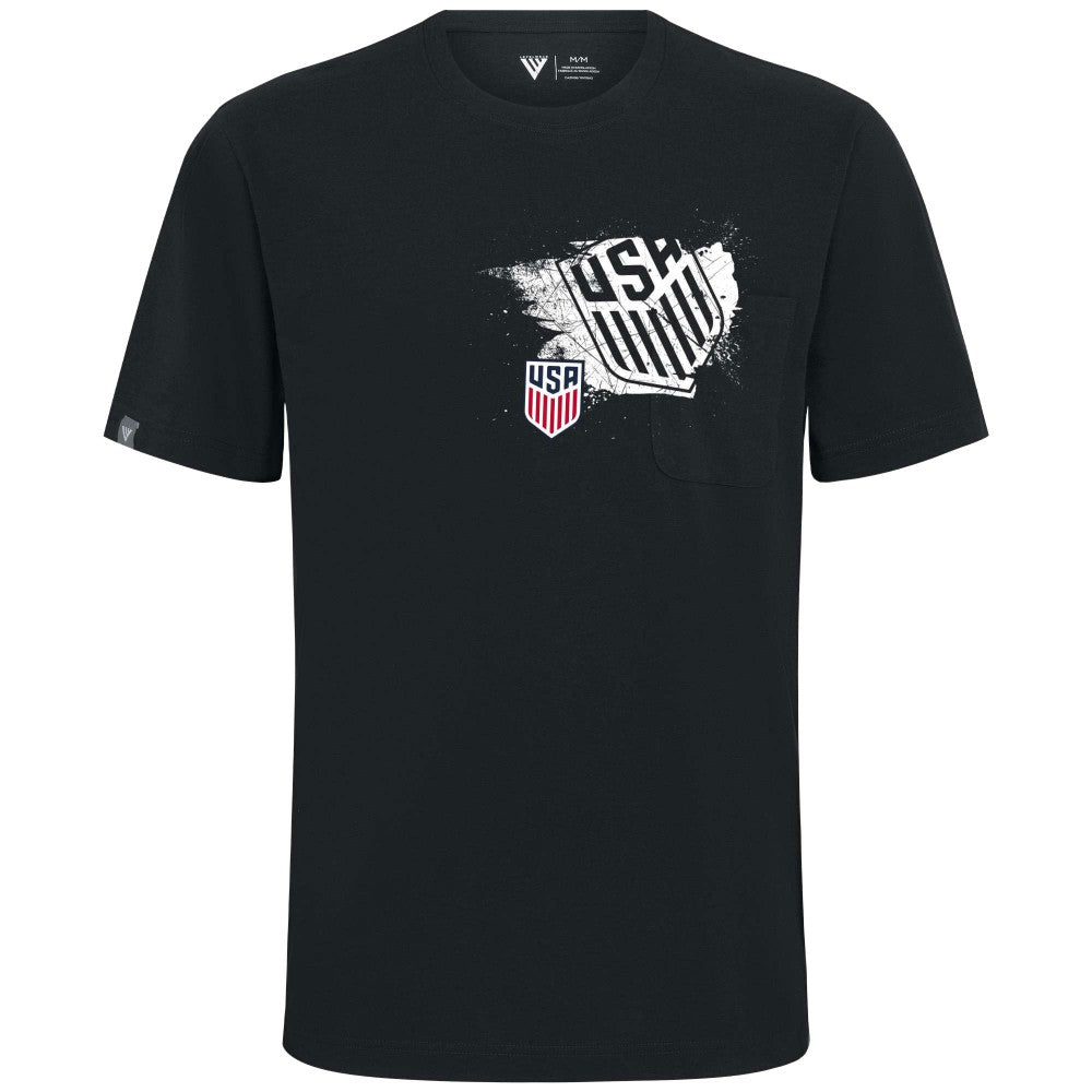 USMNT Levelwear Focal Blasted T-Shirt for sale - Black 