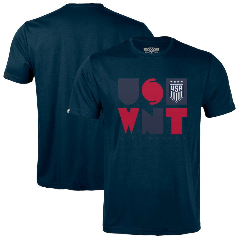 USWNT Levelwear Richmond Full On T-Shirt on sale - Navy 