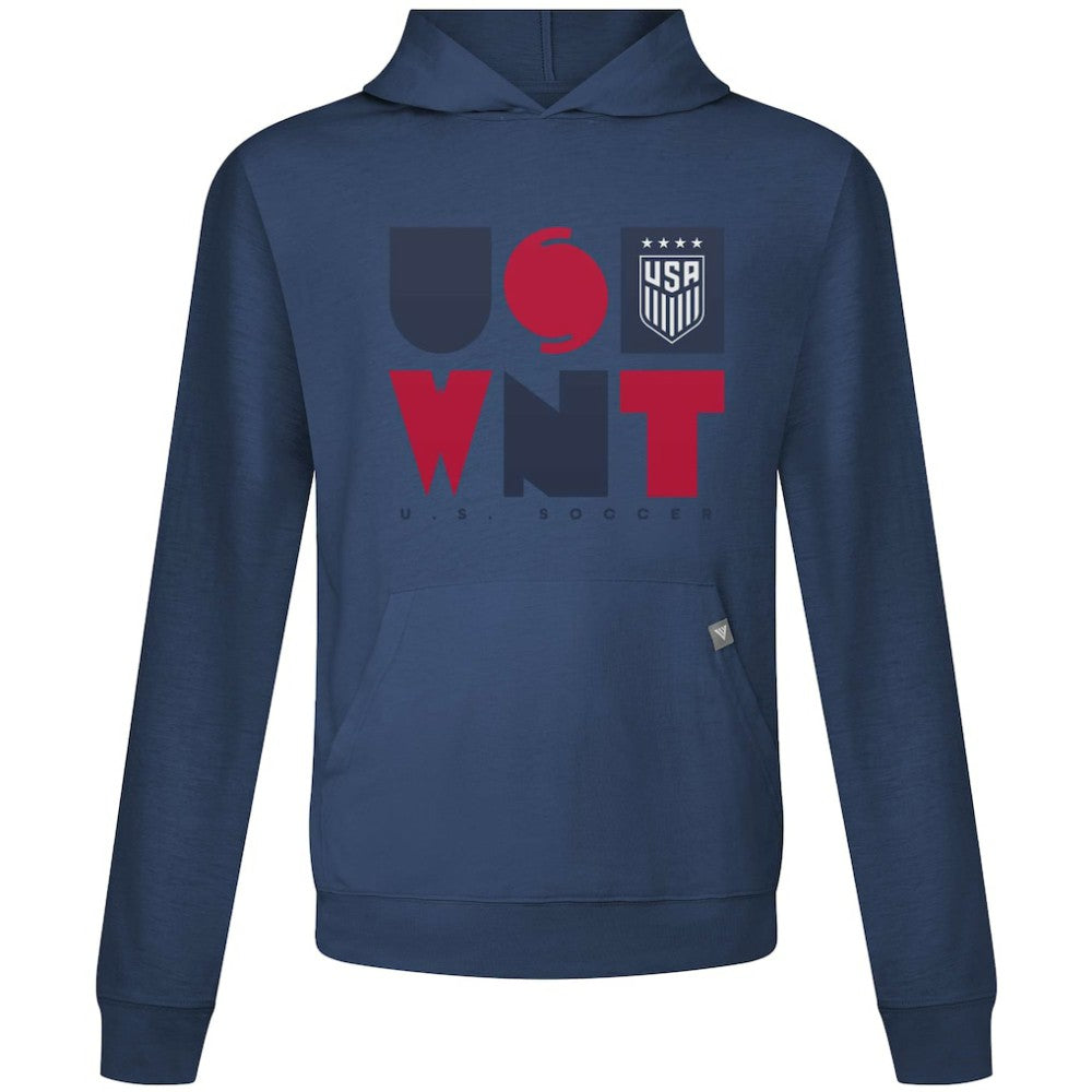 USWNT Levelwear Relay Full On Pullover Hoodie on sale - Navy 