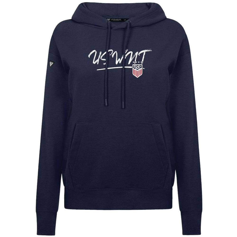 USWNT Levelwear Women's Adorn Express Pullover Hoodie on sale - Navy 