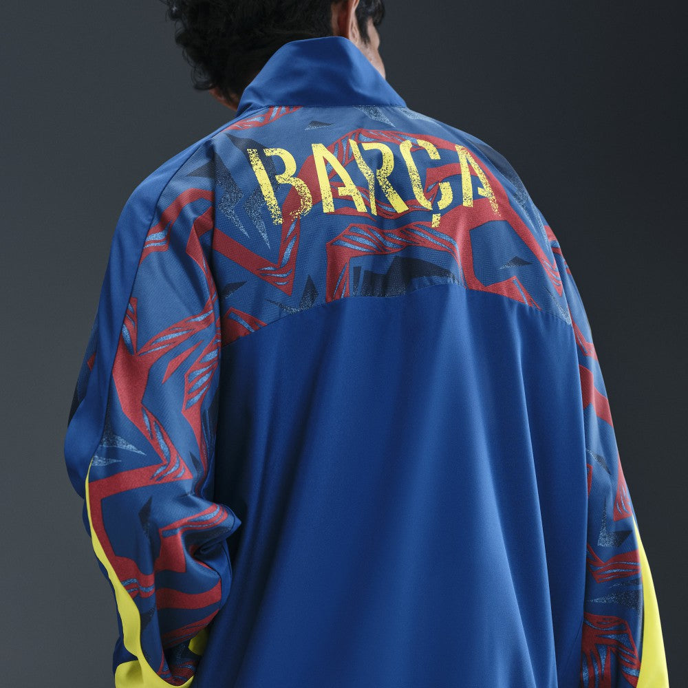 Barcelona Special Edition Street Woven Full-Zip Jacket on sale - Blue 