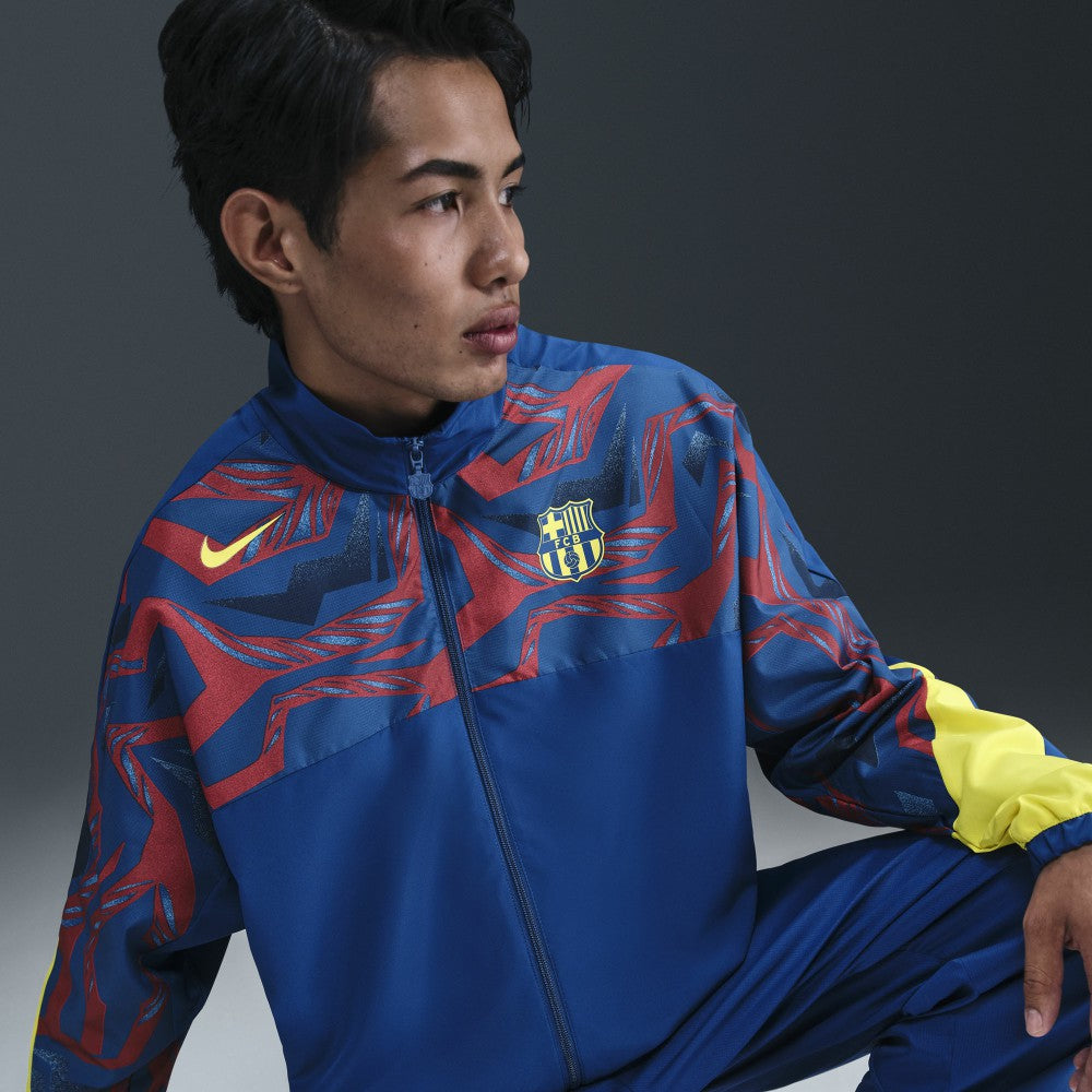 Barcelona Special Edition Street Woven Full-Zip Jacket on sale - Blue 