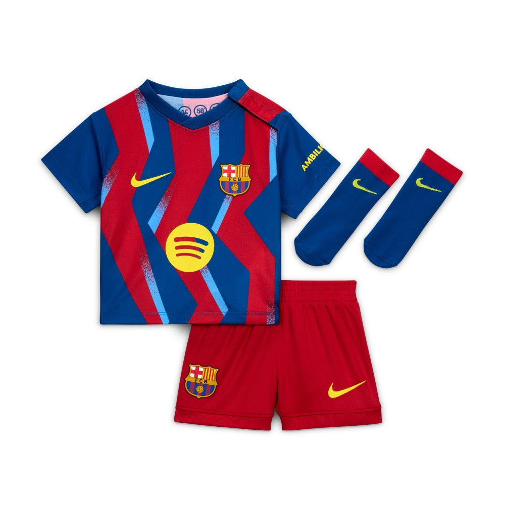 Barcelona Infant 2025/26 Fourth Stadium Kit Set on sale - Blue/Red 