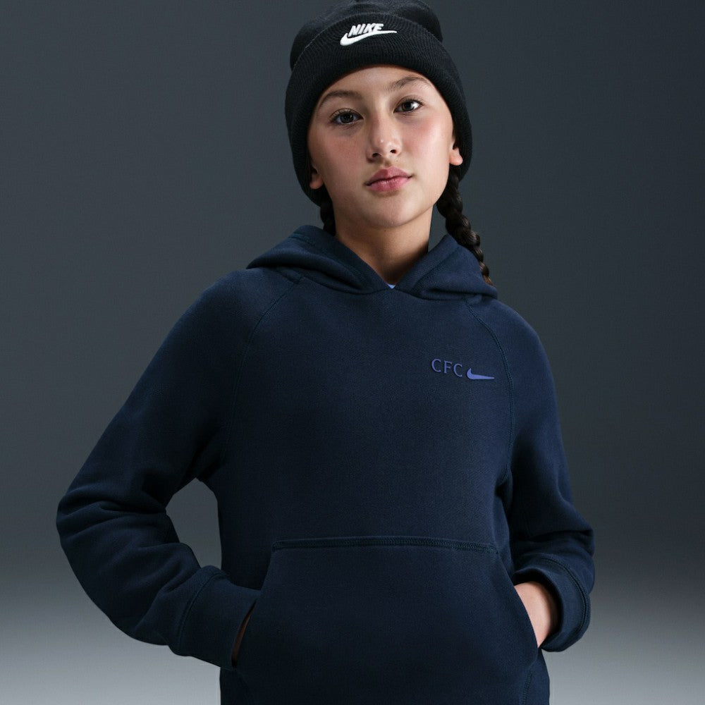 Chelsea Youth Air Raglan Hoodie on sale - Navy 