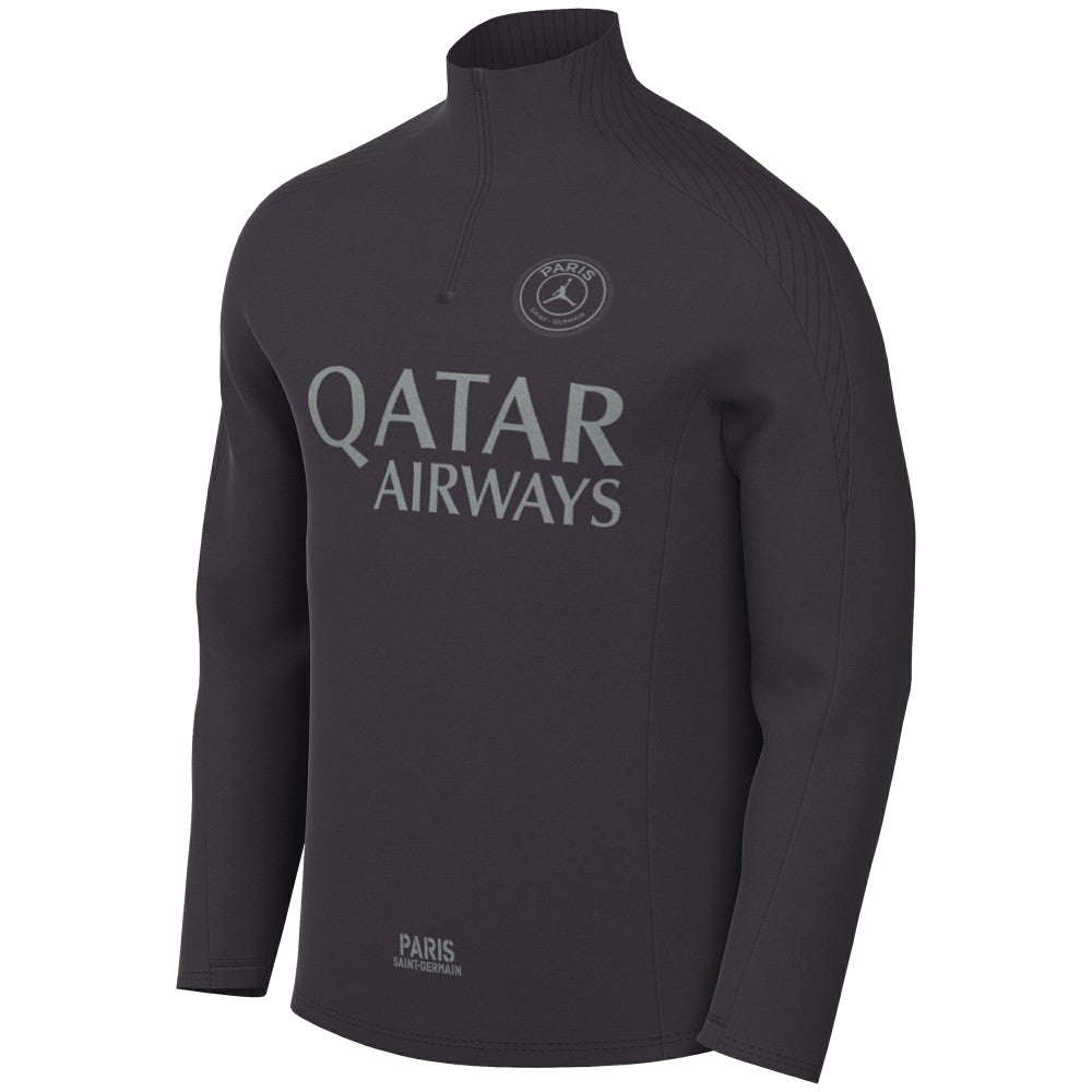 Paris Saint-Germain Strike Drill Quarter-Zip Long Sleeve Dri-FIT Top on sale - Anthracite 