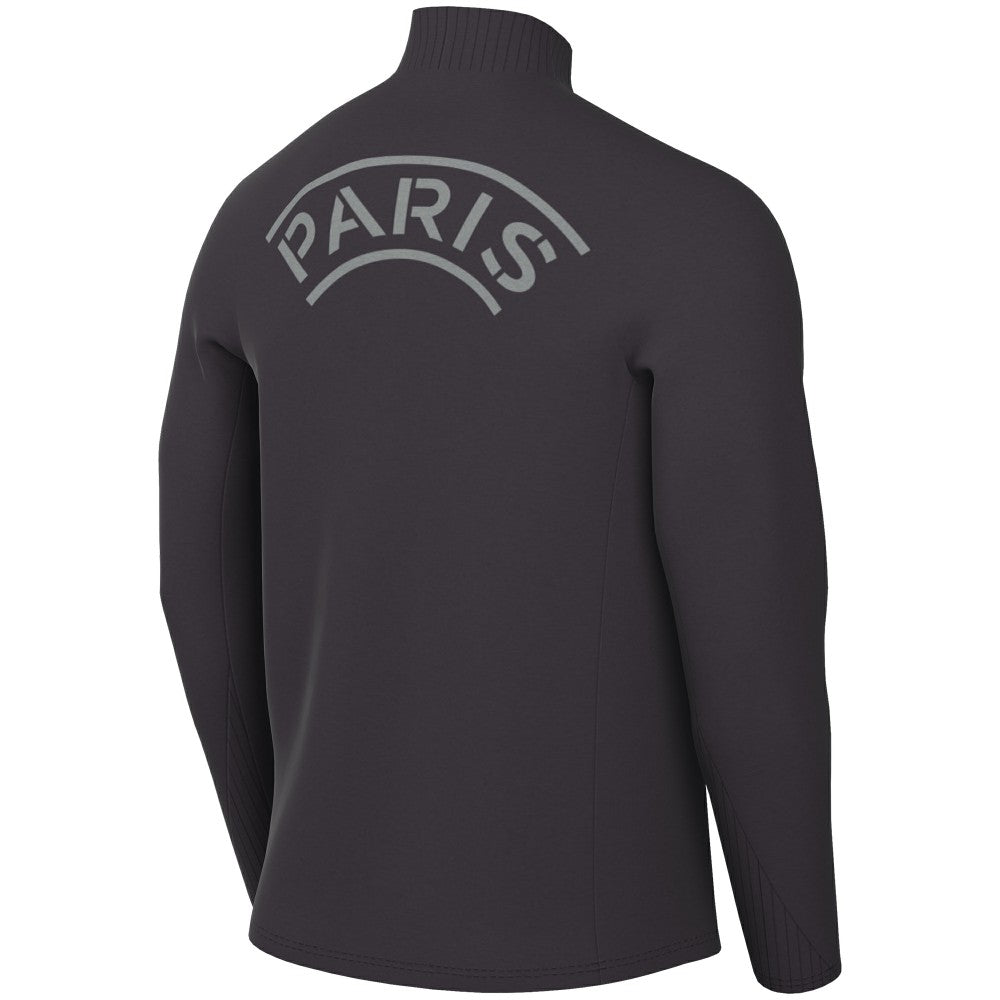 Paris Saint-Germain Strike Drill Quarter-Zip Long Sleeve Dri-FIT Top on sale - Anthracite 