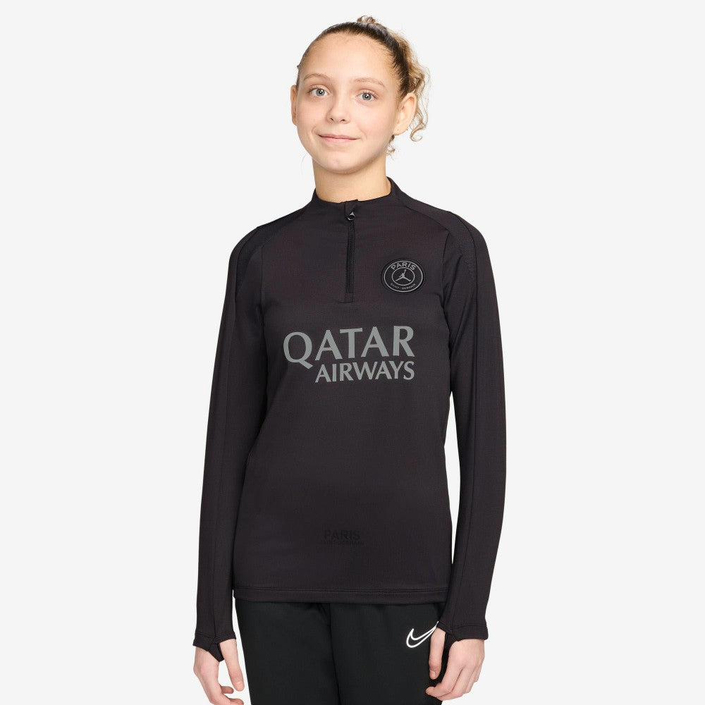 Paris Saint-Germain Jordan Brand Youth 2025/26 Fourth Strike Training Drill Top on sale - Black 