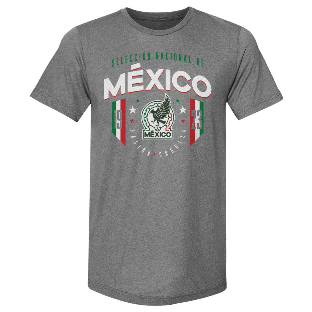 Mexico National Team 500 Level 1923 Premium Tri-Blend T-Shirt for sale - Gray 