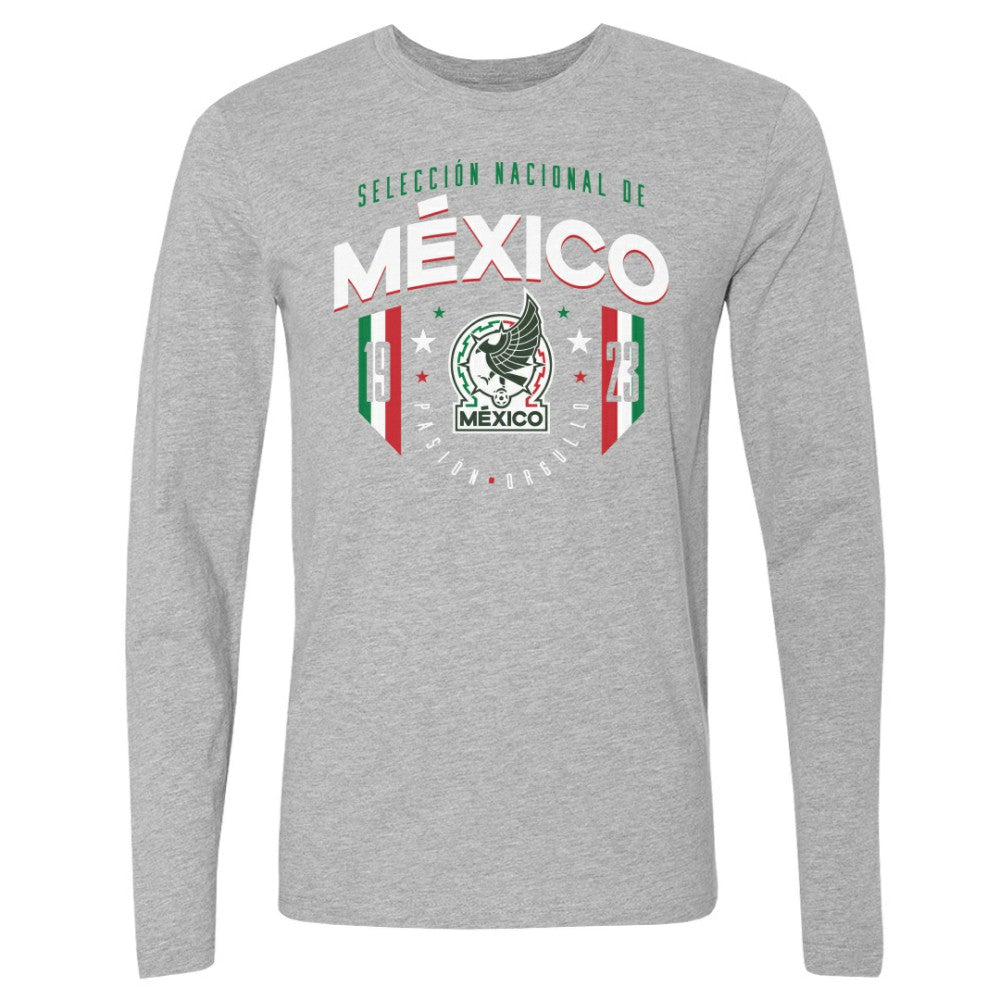 Mexico National Team 500 Level 1923 Long Sleeve T-Shirt for sale - Heather Gray 