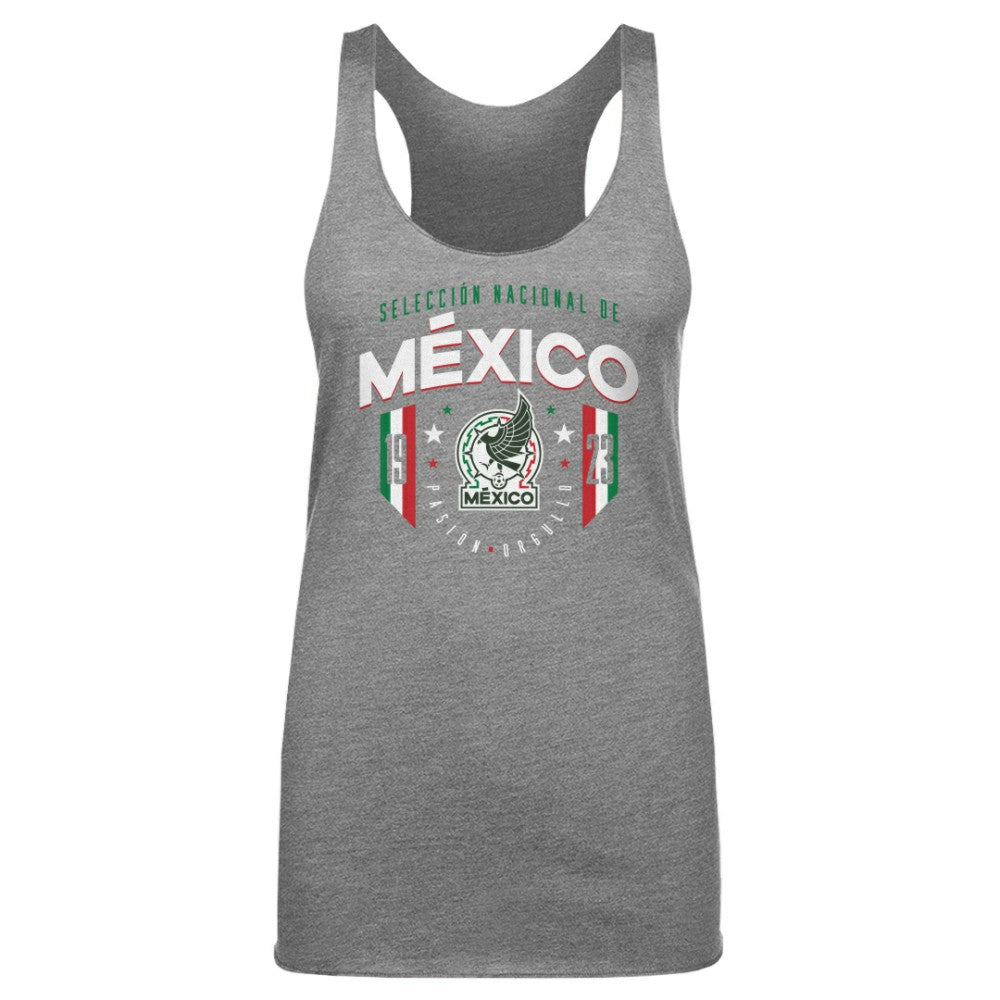 Mexico National Team 500 Level Women's Tri-Blend Tank Top for sale - Gray 