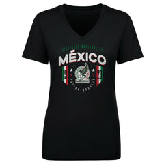 Mexico National Team 500 Level Women's V-Neck T-Shirt for sale - Black 