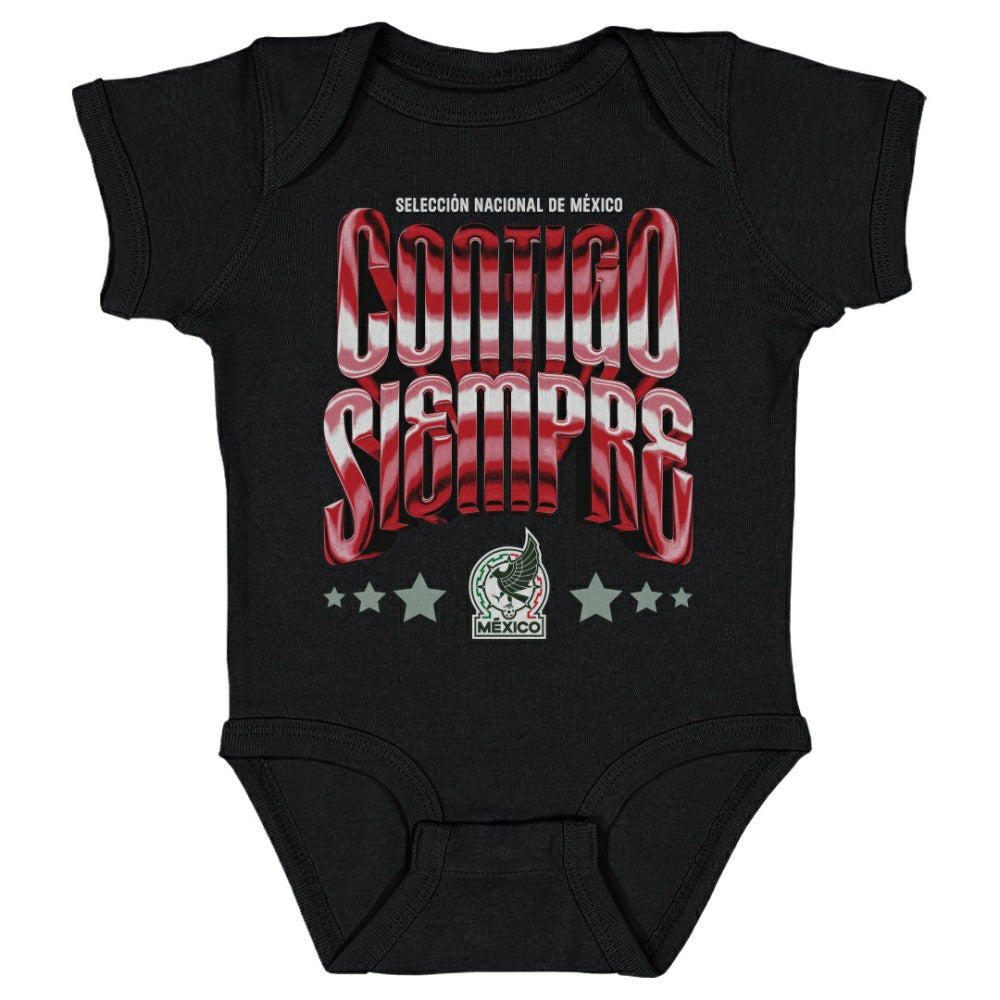 Mexico National Team 500 Level Infant Contigo Siempre Bodysuit for sale - Black 
