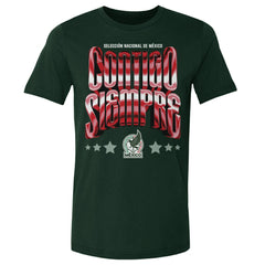 Mexico National Team 500 Level Contigo Siempre Vintage T-Shirt for sale - Forest Green 