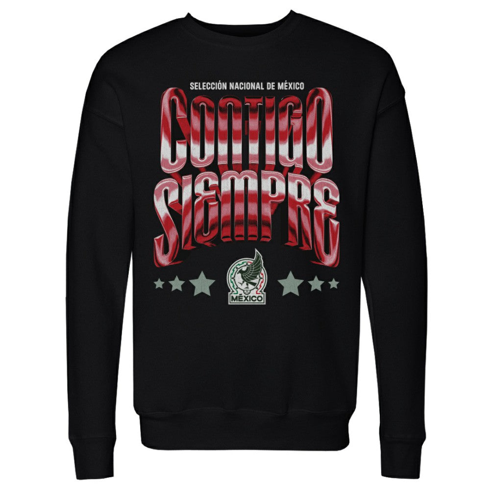 Mexico National Team 500 Level Contigo Siempre Vintage Pullover Sweatshirt for sale - Black 