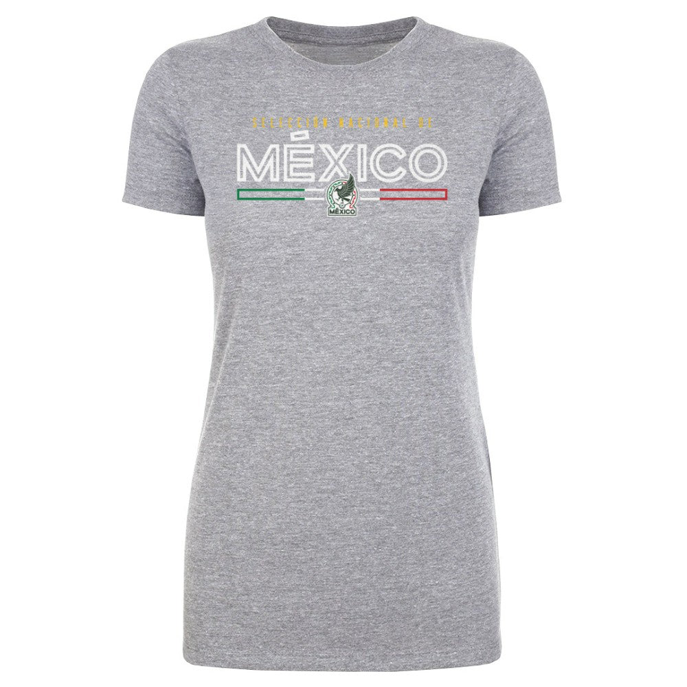 Mexico National Team 500 Level Women's  Inline T-Shirt for sale - Heather Gray 