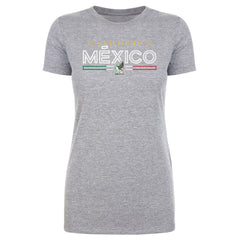 Mexico National Team 500 Level Women's  Inline T-Shirt for sale - Heather Gray 