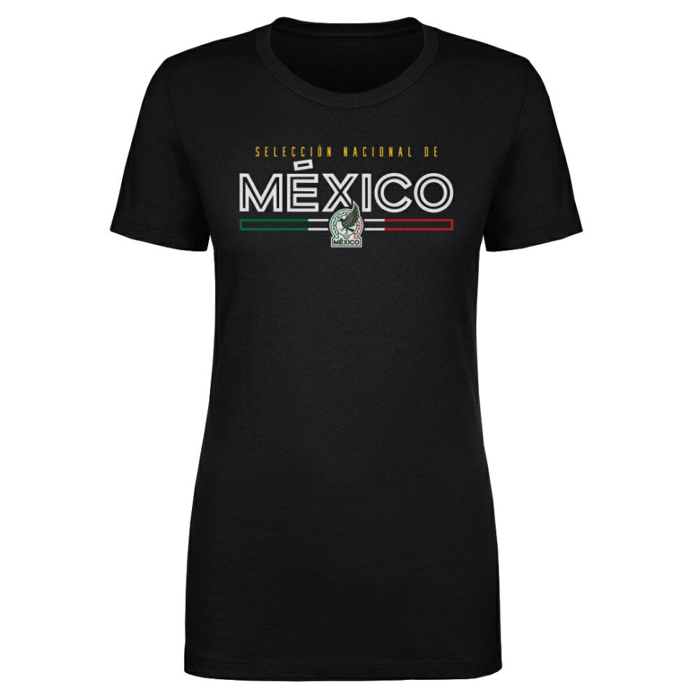 Mexico National Team 500 Level Women's  Inline T-Shirt for sale - Black 