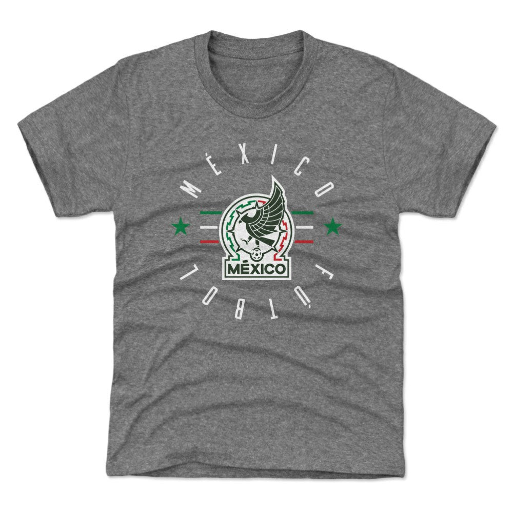 Mexico National Team 500 Level Youth  Futbol T-Shirt for sale - Gray 