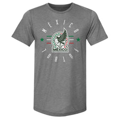 Mexico National Team 500 Level  Futbol Premium Tri-Blend T-Shirt for sale - Gray 