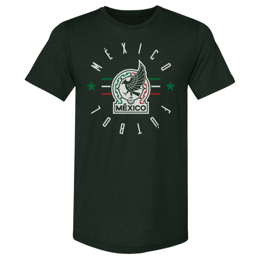 Mexico National Team 500 Level  Futbol Premium Tri-Blend T-Shirt for sale - Forest Green 