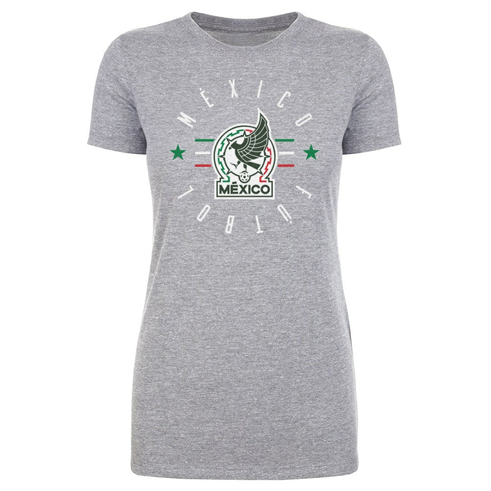 Mexico National Team 500 Level Women's  Futbol T-Shirt for sale - Heather Gray 