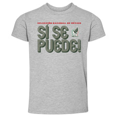Mexico National Team 500 Level Toddler Si Se Puede Inline Bold T-Shirt for sale - Heather Gray 
