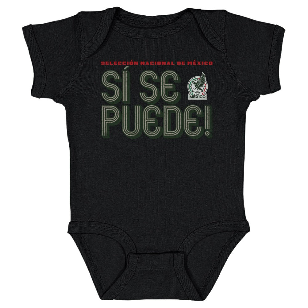 Mexico National Team 500 Level Infant Si Se Puede Inline Bold Bodysuit for sale - Black 