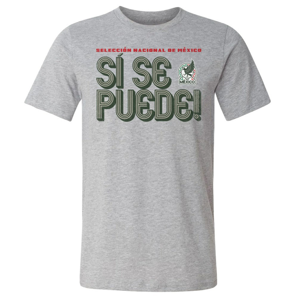 Mexico National Team 500 Level Si Se Puede Inline Bold T-Shirt for sale - Heather Gray 